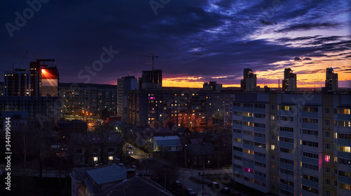 sunset in the city © guydeen