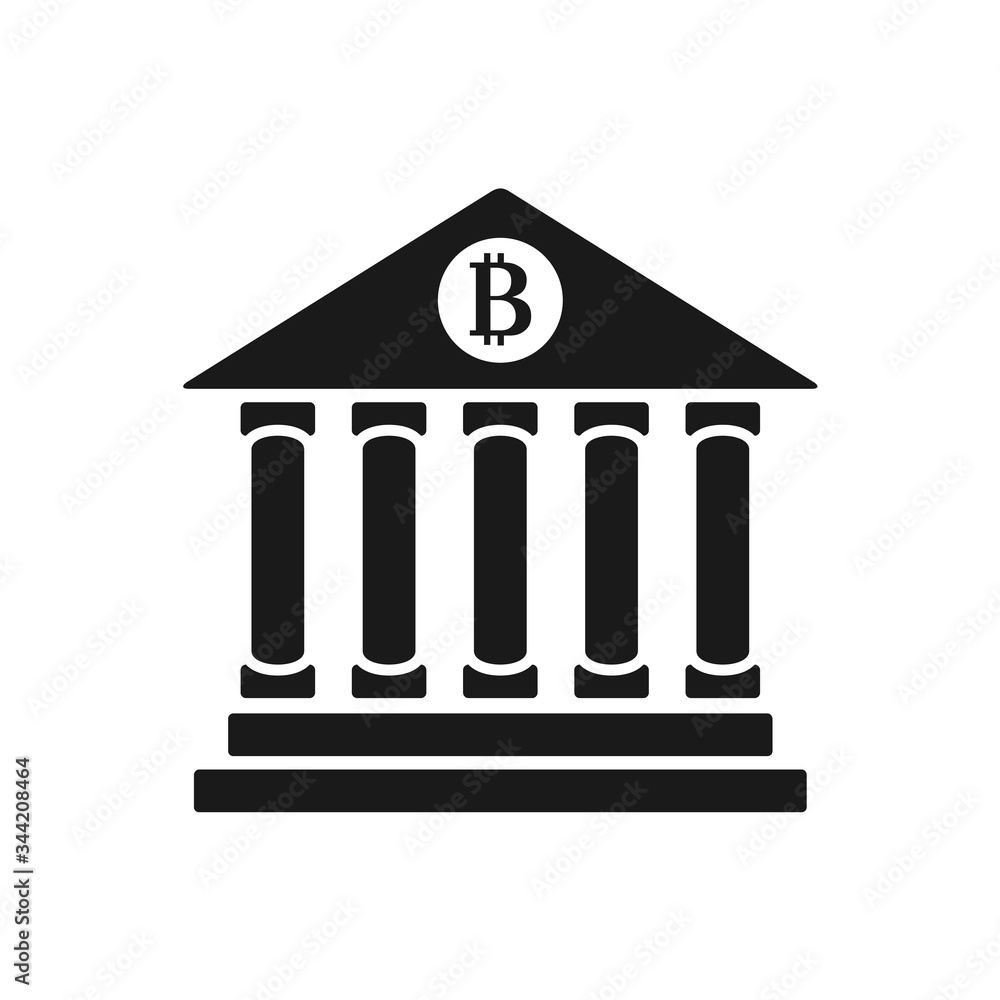bank vector icon, bank symbol, bit coin bank icon bank vector icon, bank symbol, bit coin bank icon