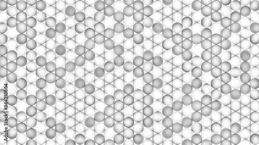 White balls on a white background are highlighted and flicker alternately. Seamless loop. White balls on a white background are highlighted and flicker alternately. Seamless loop.