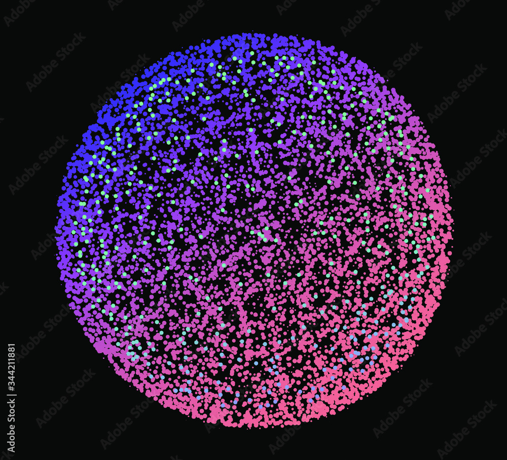 Dotted sphere, globe made of particles on dark background. Conceptual abstract image of high tech systems, science, cosmic bodies. Dotted sphere, globe made of particles on dark background. Conceptual abstract image of high tech systems, science, cosmic bodies.