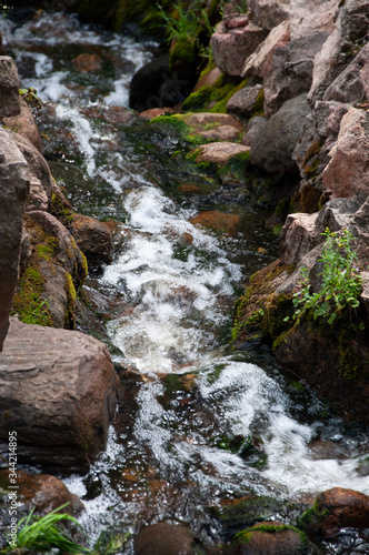 A small waterfall in the Riga Park