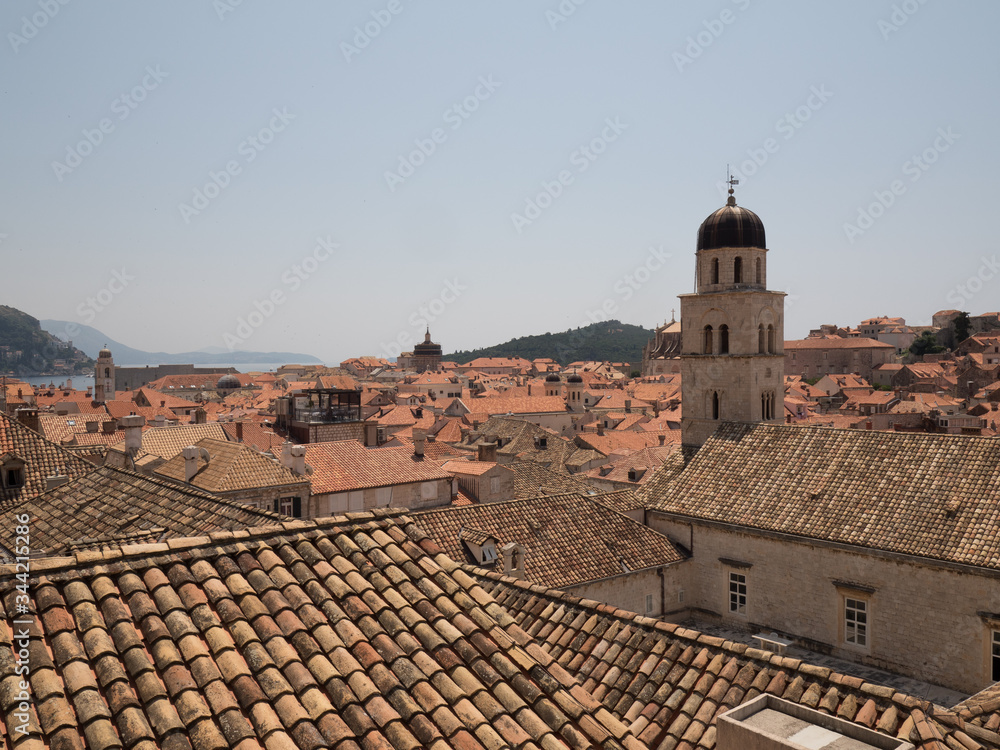 Vistas de Dubrovnik desde la muralla de la ciudad