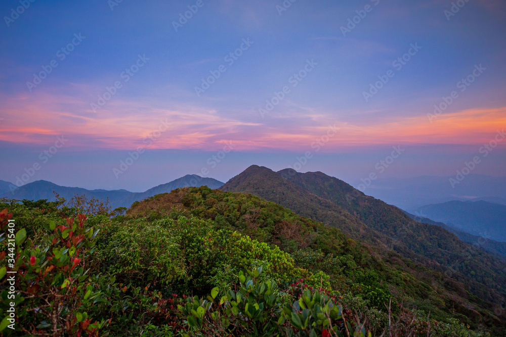 Obraz premium Mountain National Park's landscape and sky in Thailand. ,Mountain landscape