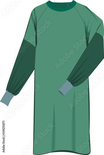 Vector Images of disposable surgical gown for Hospital
