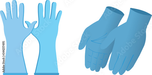 Vector Image of Disposable Surgical Gloves, a Personal Protective Equipment
