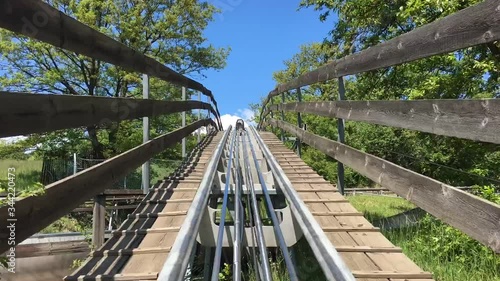 Fun Bobsled ride in Hungary