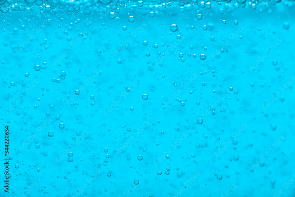 Blue water liquid bubble background with bubbles Blue water liquid bubble background with bubbles