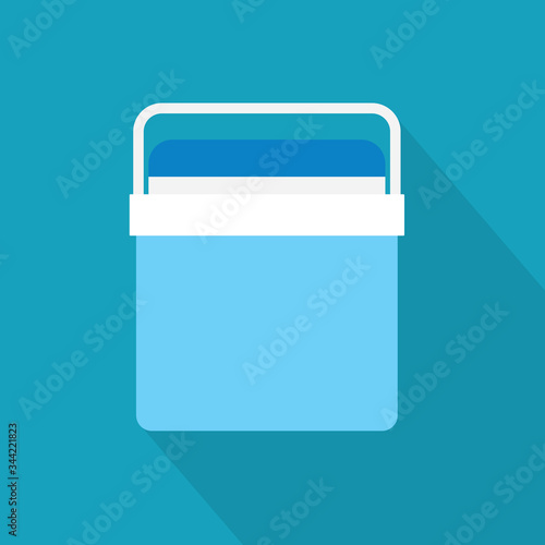 handheld cooling box icon- vector illustration