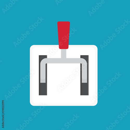 main power industry switch- vector illustration