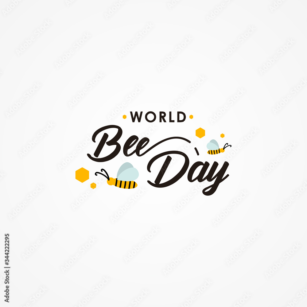 World Bee Day Vector Design Illustration