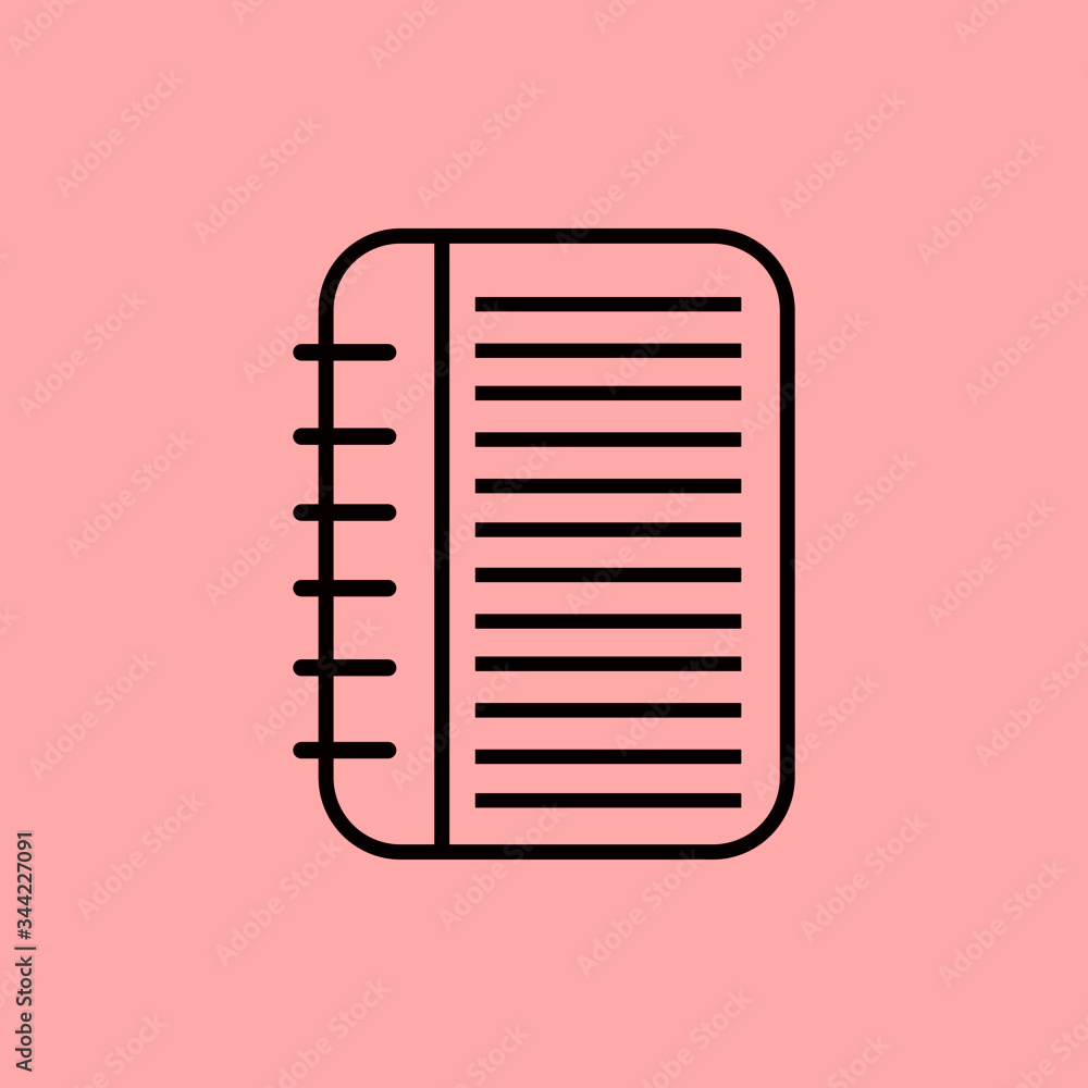 Paper with outline icon vector.Symbol, logo illustration. Pixel perfect vector graphics Paper with outline icon vector.Symbol, logo illustration. Pixel perfect vector graphics