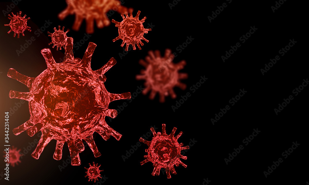covid-19, coronavirus, coronaviruses influenza background, viral disease epidemic, 3D rendering covid-19, coronavirus, coronaviruses influenza background, viral disease epidemic, 3D rendering