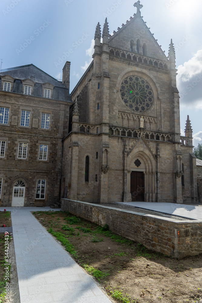 Dinan historic town in France Bretagne
