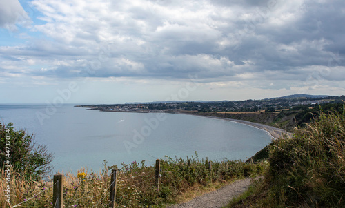 clouds over the sea shore