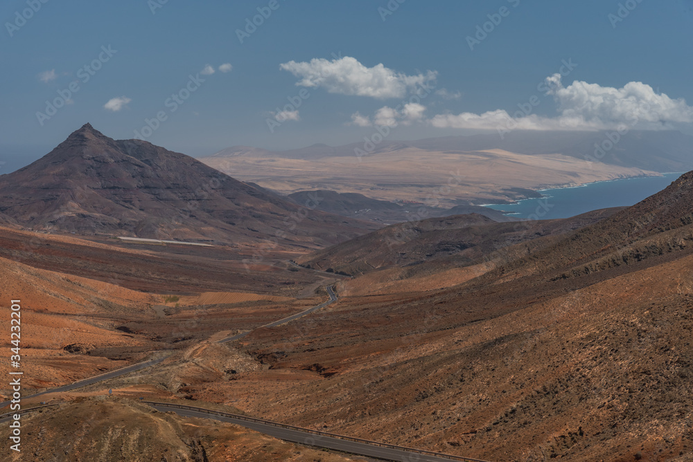 desert island panorama of Fuerteventura canary archipelago desert island panorama of Fuerteventura canary archipelago