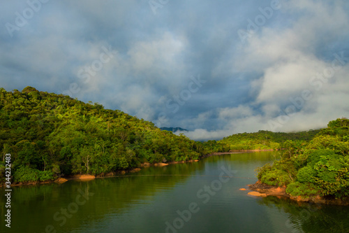 Fototapeta Naklejka Na Ścianę i Meble -  Beautiful landscape of Dam in Colombia
