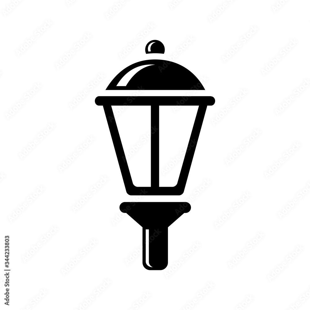 lamp garden icon vector template lamp garden icon vector template