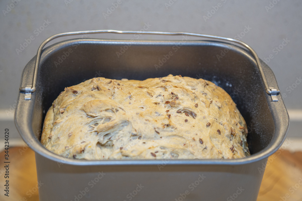 Homemade freshly baked hot bread with a delicious crisp Homemade freshly baked hot bread with a delicious crisp