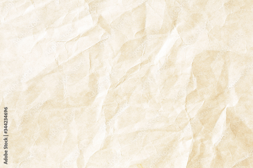 Old pale yellow crumpled paper background texture Old pale yellow crumpled paper background texture