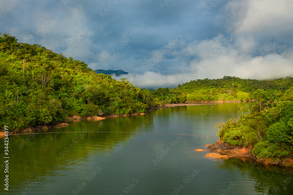 Beautiful landscape of Dam in Colombia