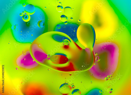 Оxygen bubbles in a liquid