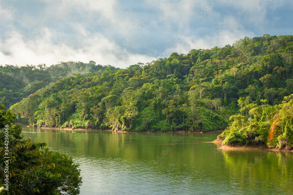 Beautiful landscape of Dam in Colombia
