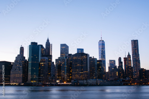 New York City Skyline from Brooklyn at night © epkatsu