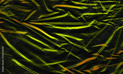 Background texture of a polyethylene shiny black film/grunge Background cellophane texture on a black background.Eps10 Vector