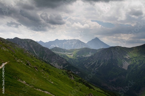 Obraz na płótnie Panorama Tatr - Kasprowy Wierch, Polska w salonie