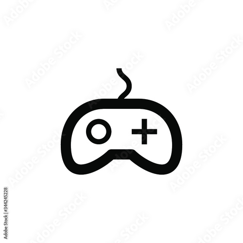 Game isolated minimal single flat linear icon for application and info-graphic. Controller line vector icon for websites and mobile minimalistic flat design.