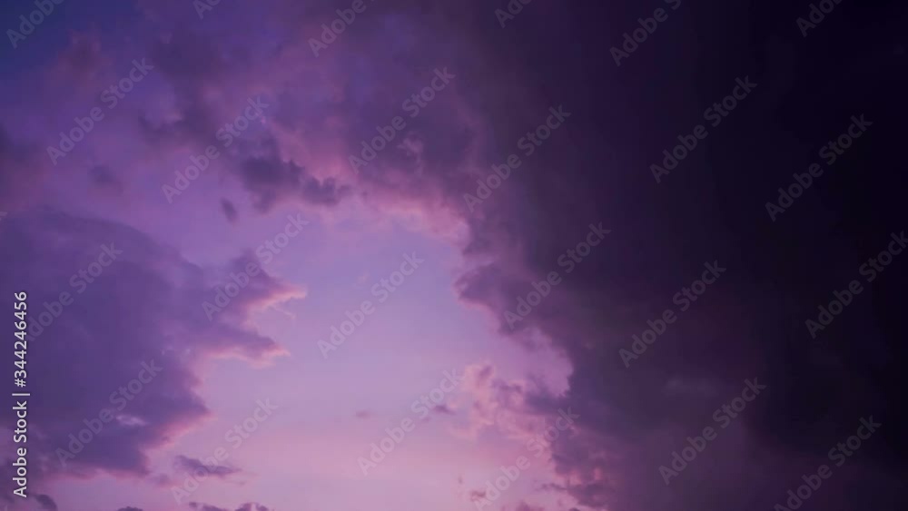 beautiful purple clouds shows after passing of dark cloud beautiful purple clouds shows after passing of dark cloud