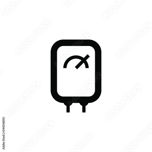 Water Heater isolated minimal single flat linear icon for application and info-graphic. Boiler line vector icon for websites and mobile minimalistic flat design.