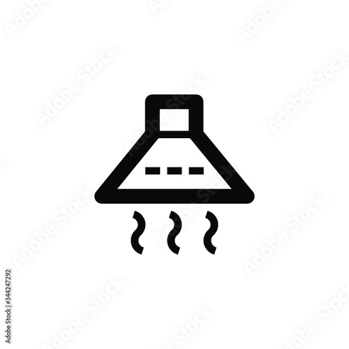 kitchen hood isolated minimal single flat icon. Home line vector icon for websites and mobile minimalistic flat design.