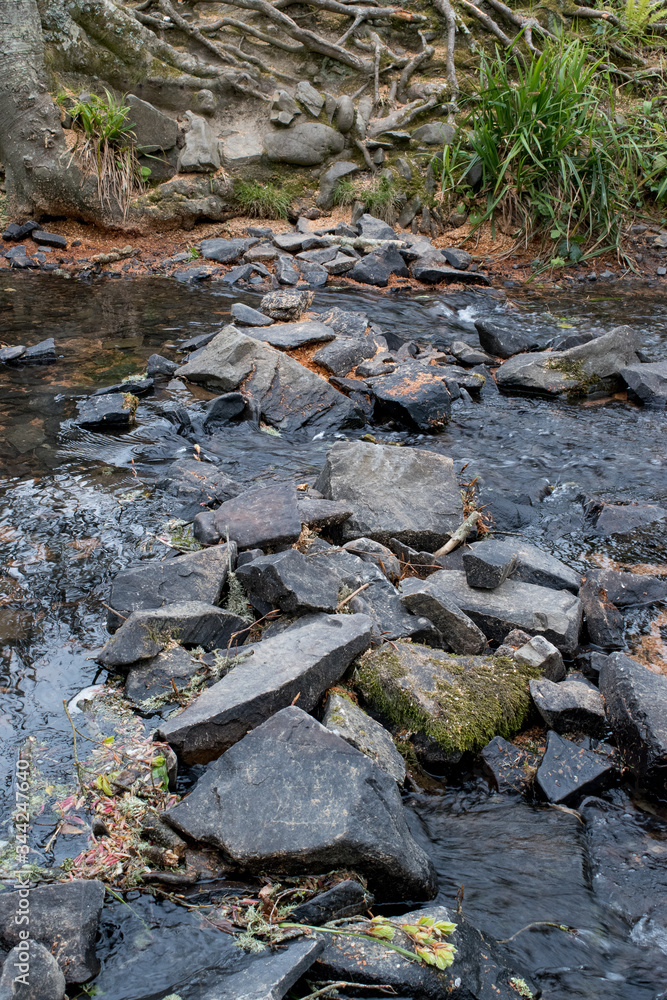 stream over rocks stream over rocks