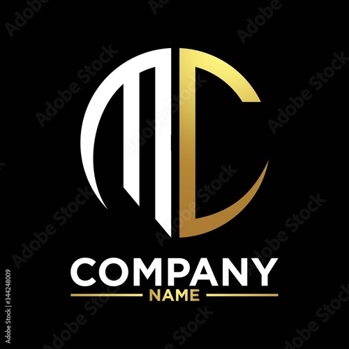 MC initials circle logo monogram designs modern templates luxurious .
