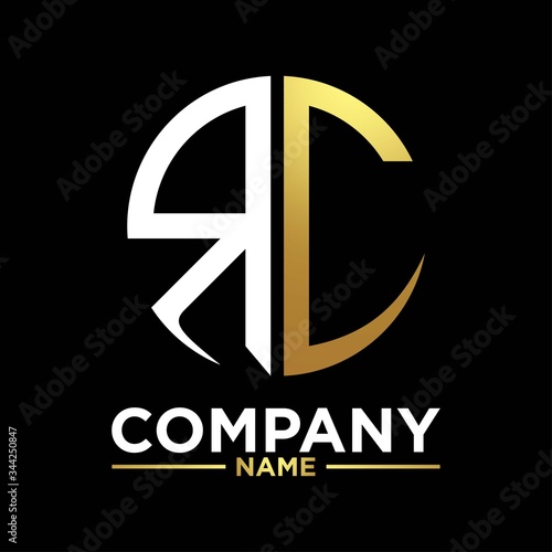 RC initials circle logo monogram designs modern templates luxurious .