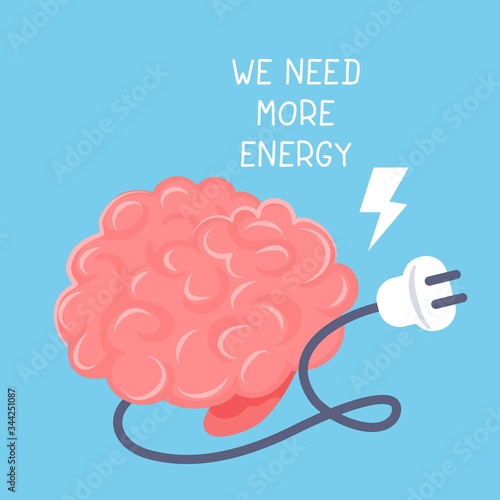 Vector creative idea illustration of pink smart human thinking b