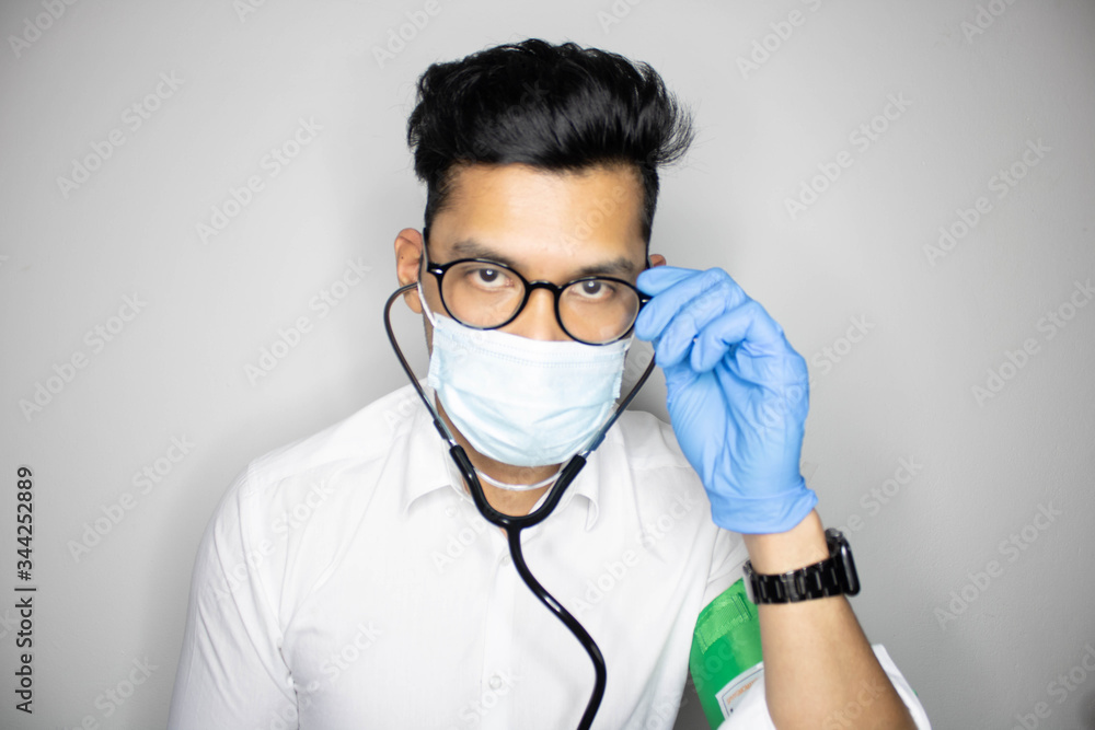 doctor with mask and gloves against coronavirus doctor with mask and gloves against coronavirus