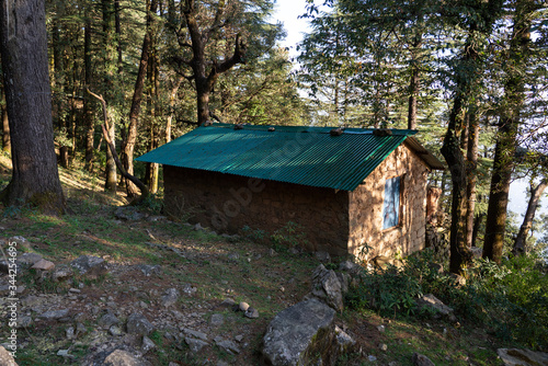old simple home in McLeod Ganj North India Peak nature views 