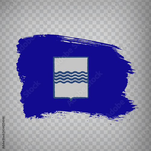Flag of Basilicata from brush strokes. Italian Republic. Flag of Basilicata on transparent background for your web site design, logo, app, UI. Stock vector.  EPS10