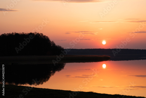 Zachód słońca na Mazurach © Krzysztof