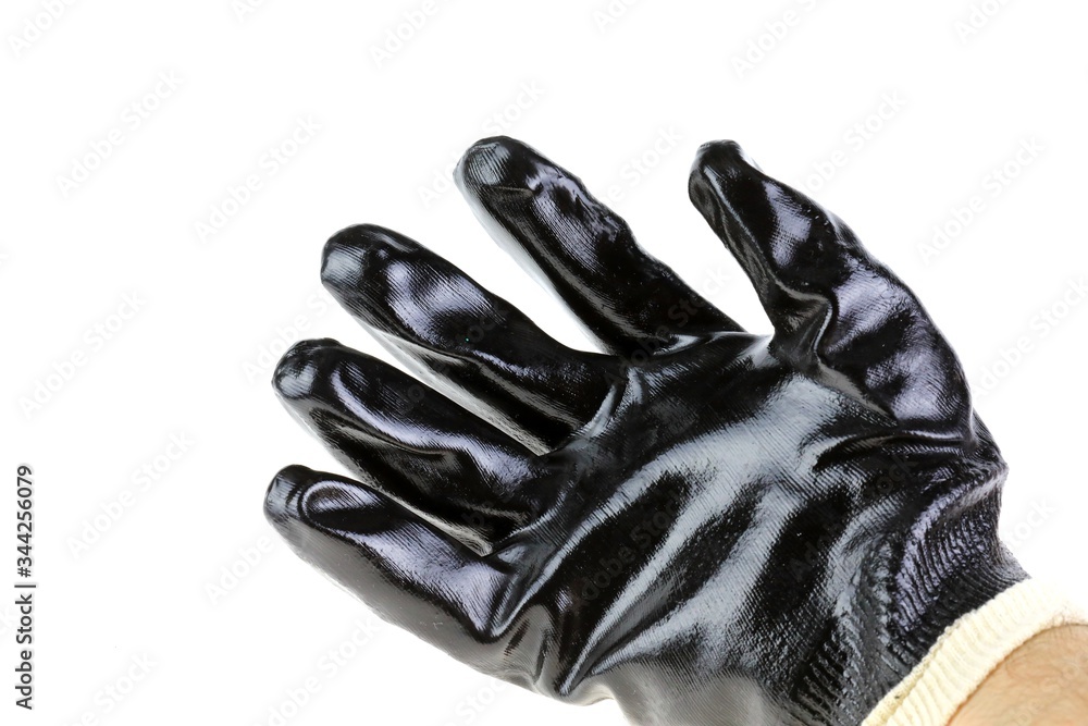 Heavy duty industrial glove for chemical protection 