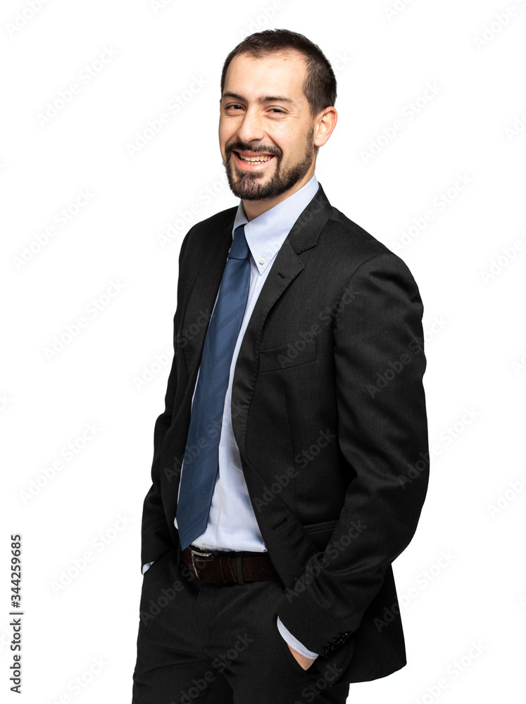 Portrait of a handsome businessman isolated on white Portrait of a handsome businessman isolated on white