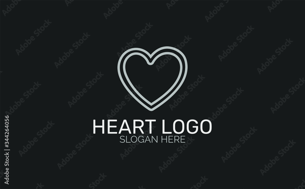 Heart vector icon. Heart concept stroke symbol design. Thin graphic elements vector illustration, outline pattern for your web site design, logo, UI.