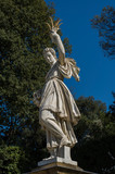 Sculpture of Ceres ( greek Demeter ) ancient roman goddess in Gardens of Boboli in Florence, Tuscany, Italy, Europe