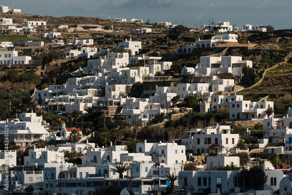 View of Mykonos town, Greece
