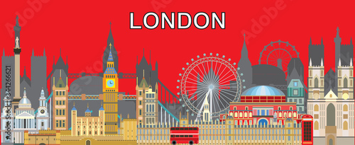 London skyline vector 17