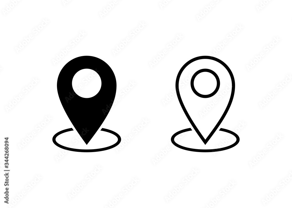 Pin Map Icon vector. Location point vector Pin Map Icon vector. Location point vector