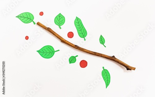 Leaf Set. Hand-drawn decorative elements, doodle floral elements. Black line ink hand drawn art. White background ready for copywriting. Perfect for invitations, greeting cards, posters, prints.