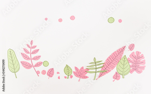 Leaf Set. Hand-drawn decorative elements, doodle floral elements. Black line ink hand drawn art. White background ready for copywriting. Perfect for invitations, greeting cards, posters, prints.